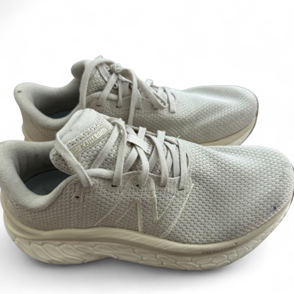 New Balance Cream Athletic Sneakers